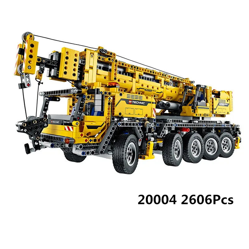 

LEPIN 20004 2606Pcs Technic Motor Power Mobile Crane Mk II Model Building Kits Blocks Bricks Birthday LegoINGlys Gift Kid Toys