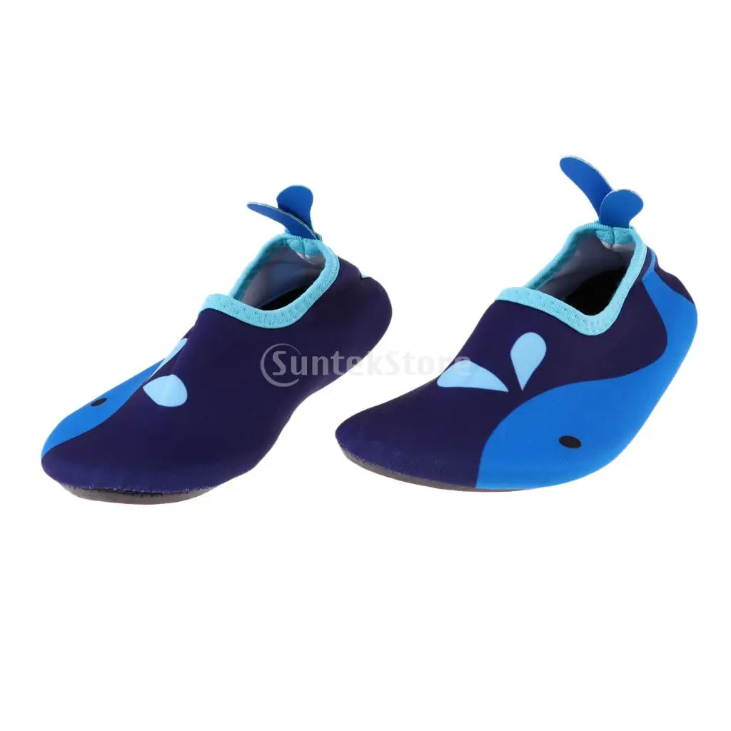 Unisex Kids Children Water Shoes Beach Swimming Pool Surf Aqua Socks - Soft, Comfortable, Breathable & Quick Dry - All Sizes