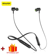 Awei hands free стерео hi fi наушник блютуз беспроводные наушники гарнитура для телефона компьютера пк вкладыши бега с микрофоном спортивные шумоподавлением earbuds микронаушник для андроид iphone Honor Huawei Samsung