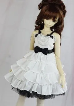 

Free Shipping, bjd clothes female pearl dress one-piece dress 1/3 1/4