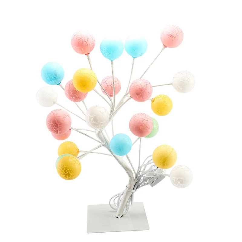 

LArtificial flowers Tree Light lamp led Table Lamp Switch control US EU plug for Home Wedding Bedroom Indoor Decoration