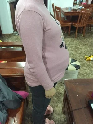Свитер для беременных осенний шерстяной пуловер Осенние Теплые трикотажные толстовки Одежда для беременных зимняя одежда для беременных женщин