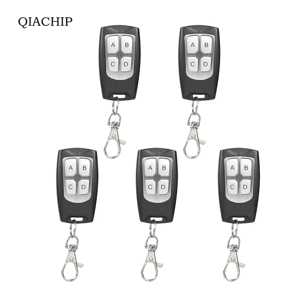 

5Pcs Universal 4 CH Wireless RF Remote Control Duplicator 433MHz Transmitter Electric Gate Garage Door Key Switch Fob Controller