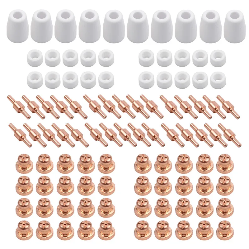 Proster 100Pcs/set Air Plasma Cutter Head Consumable For LG-40 PT-31 Cutting Torch/Gun CUT40 CUT5 Accessories Tips Electrodes