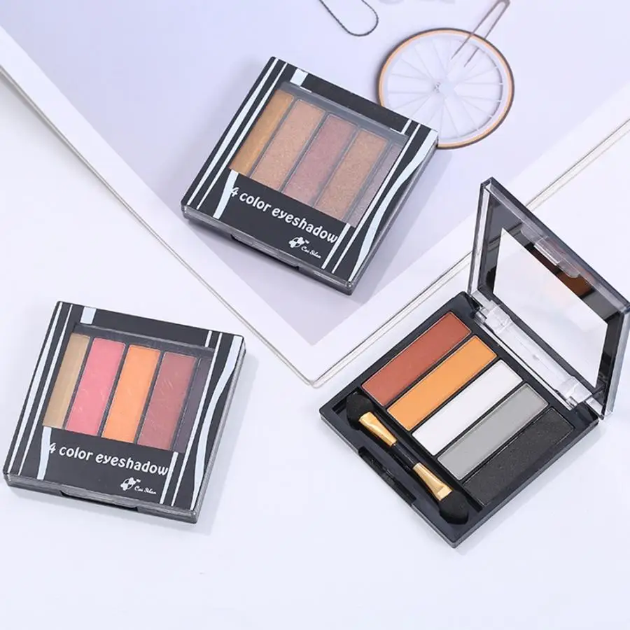 

Earth color 5 colors nude color eyeshadow makeup paint waterproof professional glitter gold nude color eye shadow makeup palette