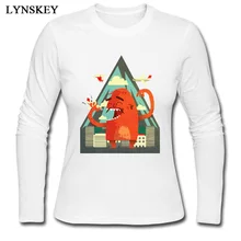 LYNSKEY/футболки на день рождения для студентов, с длинными рукавами, дизайн, вырез лодочкой, хлопок, лето-осень, топы, футболка, повседневные футболки