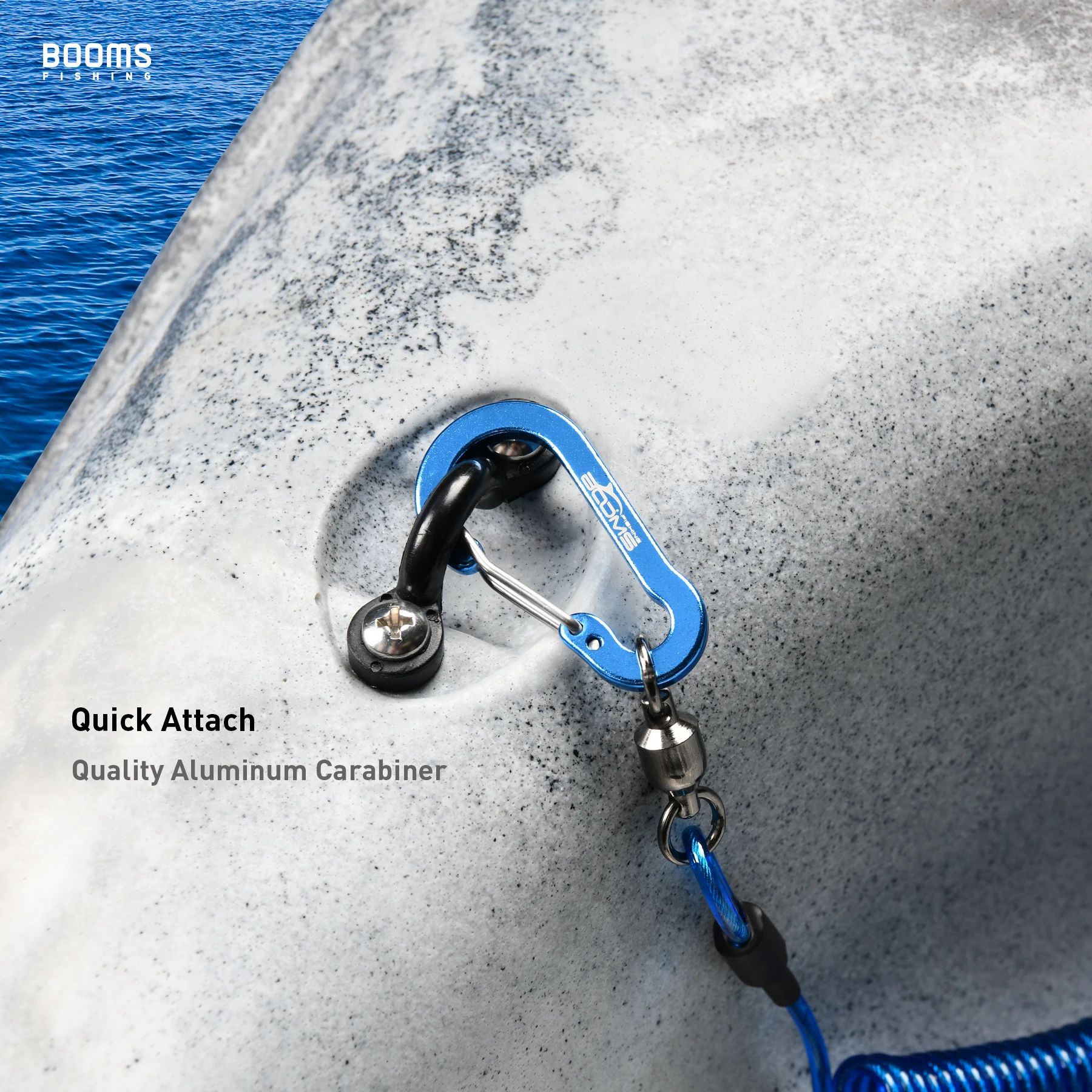 Boms Fishing T02 2шт сверхмощный рыболовный шнур для гребли на лодках с карабином