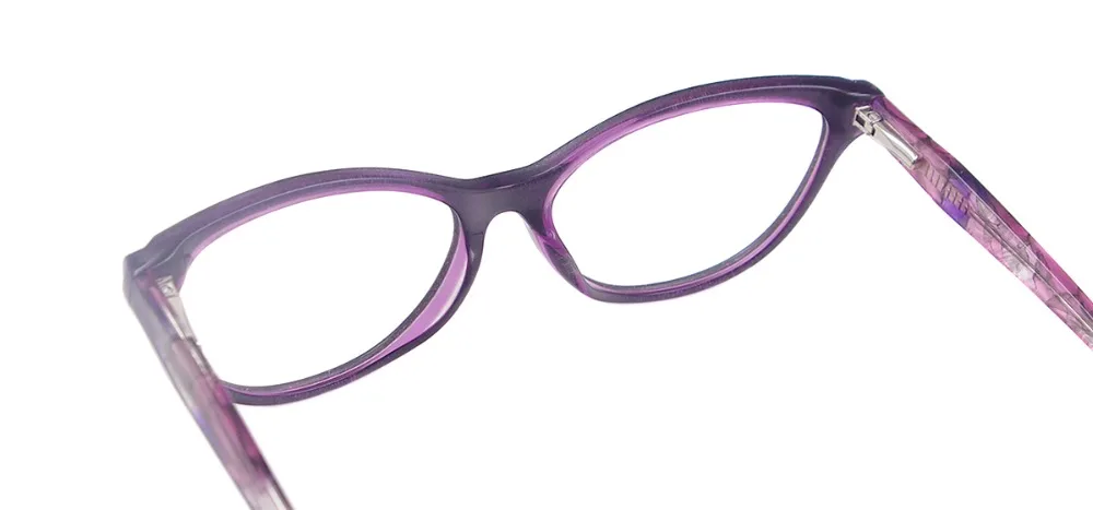 Ацетатные модные очки Женские оправа для очков в стиле кошачьи глаза с пружинным шарниром для мультифокальных близоруких линз