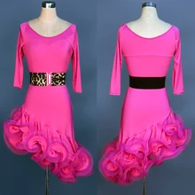 Новые латинские танцевальные платья 7 цветов танцевальное платье Lulu dance сальса танцевальные юбки трико женские латинские танцевальные юбки