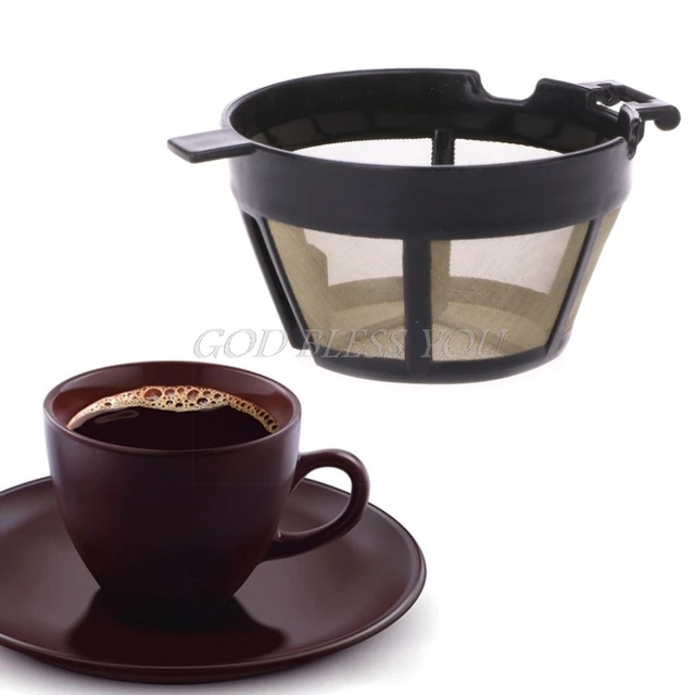 Best Price Free Shipping Newest Quality Replacement Reusable Cone Coffee Filter Washable Bar Brewer Strainer Net