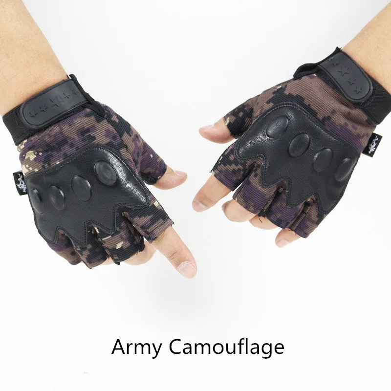 LongKeeper полу-палец армии перчатки военно-тактический камуфляж перчатки варежки для Для мужчин тренировки Латекс Guantes Ciclismo G105