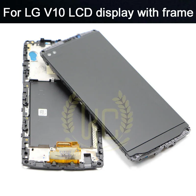 Черный ЖК-дисплей 5 7 дюйма для LG V10 H960 H968 H900 VS990 с рамкой Pantalla LCD | Мобильные телефоны