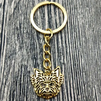 

New Yorkshire Terrier Key Chains Fashion Pet Dog Jewellery Trendy Yorkshire Terrier Car Keychain Bag Keyring For Women Men