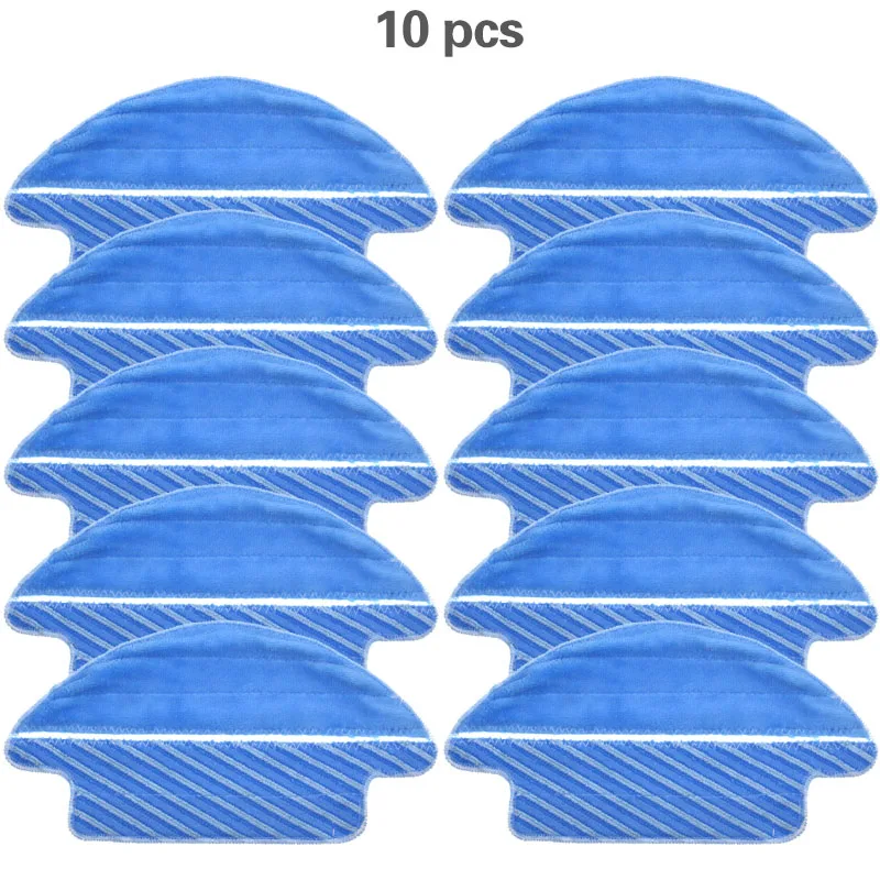 New 5pcs/10pcs Fabric mop inserts for Conga 3090 series robot vacuum cleaner accessories fabric mop insert kit - Цвет: 10 pcs