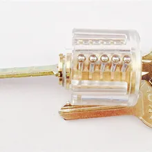 Прозрачный видимый выбор вырезанный обод цилиндр практика анализ замка слесарный замок инструменты тренировочный инструмент