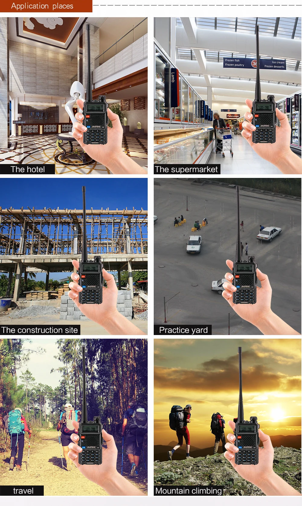 2Pcs BaoFeng UV-5R Walkie Talkie VHFUHF136-174Mhz&400-520Mhz Dual Band Two way radio Baofeng uv 5r Portable Walkie talkie uv5r (19)