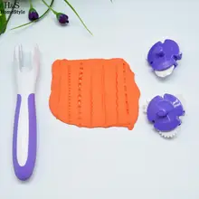 Инструменты роликовый торт резак помадка Pieces пицца три ножа выпечка DIY