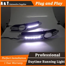 Асту стайлинга автомобилей Для au-ди A6L LED DRL Для A6L светодиодные противотуманные лампы дневного света Высокая яркость руководство LED DRL