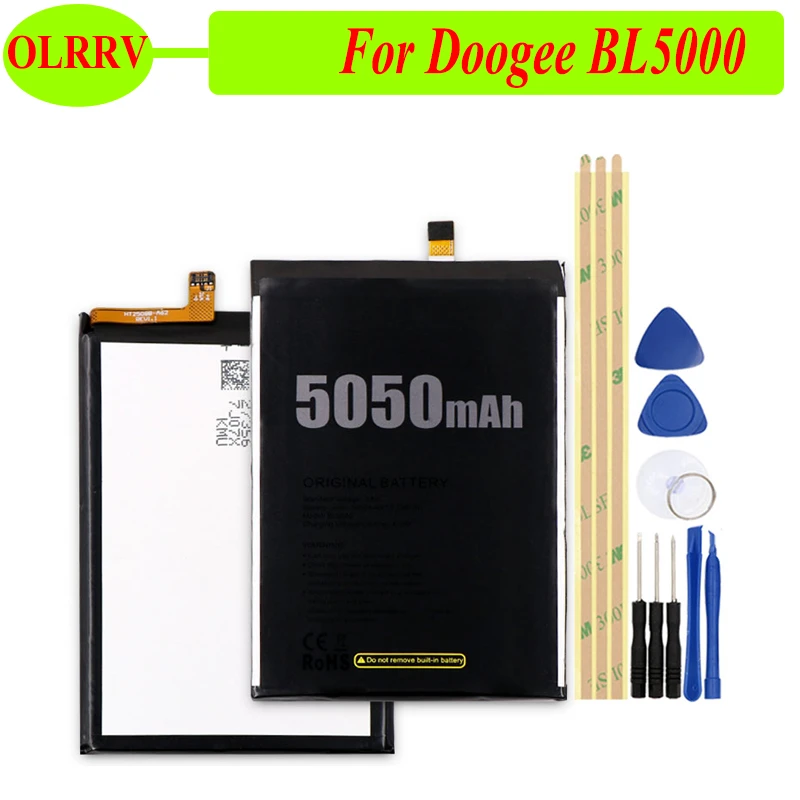 OLRRV 5050mAh For Doogee BL5000 Battery Replacement For Doogee BL5000  Batteries Smart Phone +Tools|Mobile Phone Batteries| - AliExpress