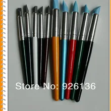 Набор из 10 цветной корсет для полимерная глиняная скульптура инструменты резиновая нарисованная кистью ручка инструменты артистическая Расчёска Размер 10 и 6