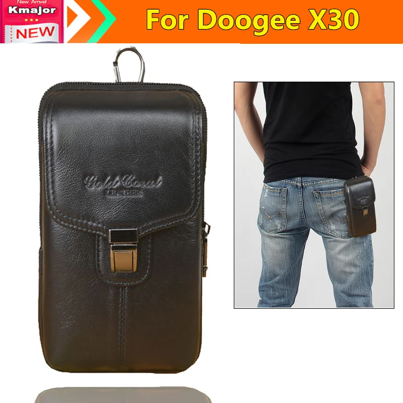 Многофункциональная поясная сумка из натуральной кожи Для Doogee X30 5 inche бесплатная