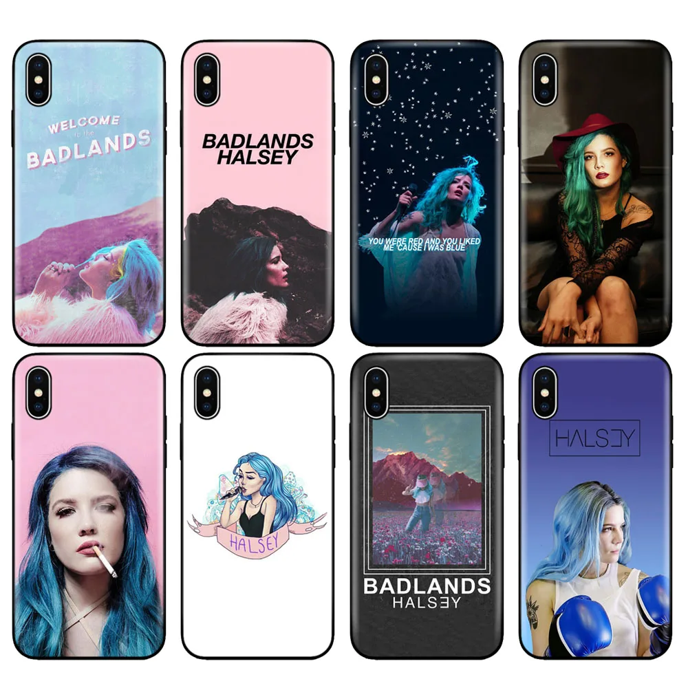 Custodia In Tpu Nero Per Iphone 5 5S Se 2020 6 6S 7 8 Plus X 10 Cover Per Iphone Xr Xs 11 Pro Max Halsey Colors Testi Badlands