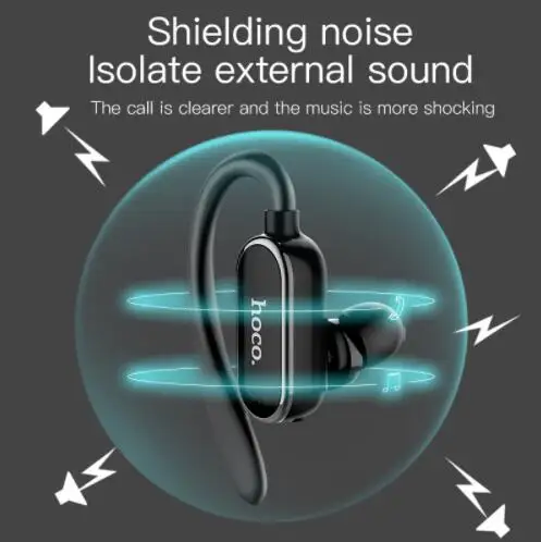 HOCO E26 спортивные мини наушники Bluetooth ушные крючки супер бас беспроводная