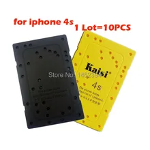 10 unids/lote placa de tornillo placa de memoria estera posición desmontar herramienta de reparación tornillo holder trabajo para iphone 4s