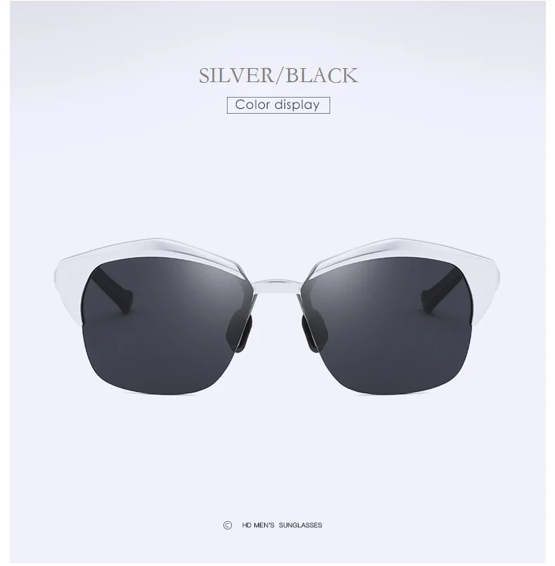 YSO солнцезащитные очки Для мужчин Для женщин поляризационные UV400 алюминия и магния Frame HD солнцезащитные очки вождения очки полу без оправы
