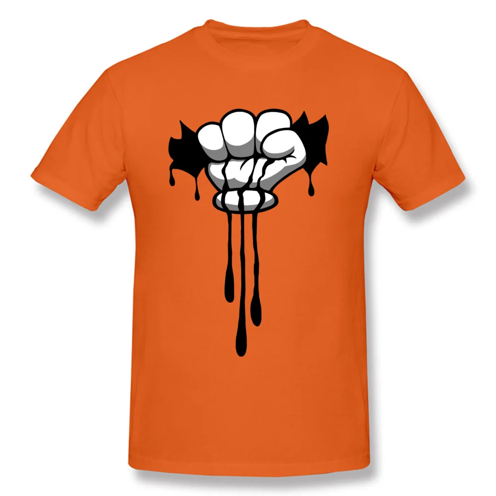 Cash In Hand Cotton Fabric Men's Short Sleeve Tees Leisure Summer T Shirt 3D Printed Top T-shirts Rife Crewneck Cash In Hand orange