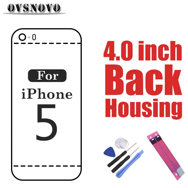

Chassis For iPhone 5 Housing Back Metal Replacement Assembly Battery Cover Door Rear Cover Middle Frame Customize IMEI