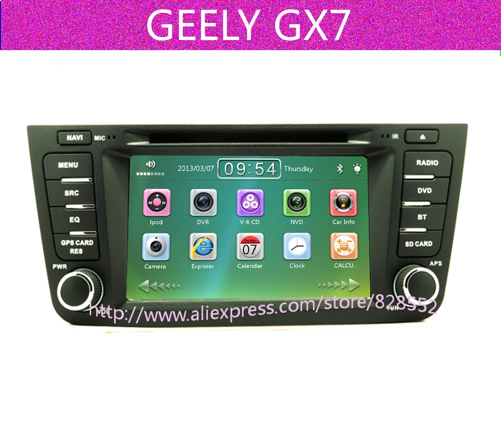 Sale Free Shipping Car Dvd Player For GEELY GX7  With GPS Navigation TV BT Radio English Russia Menu +Free Map 0 Sale Free Shipping Car Dvd Player For GEELY GX7  With GPS Navigation TV BT Radio English Russia Menu +Free Map 0