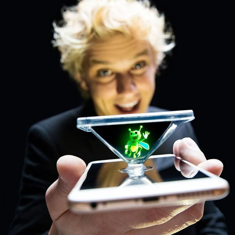 

HOT Light burst honeybee magic lantern new toy magic finger prop lamp 3D hologram projection toy party performance Magic