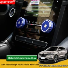 QCBXYYXH автомобильный Стайлинг 2 шт. Кондиционер Переключатель ручка кольцо чехол блестки авто аксессуары для Renault Koleos