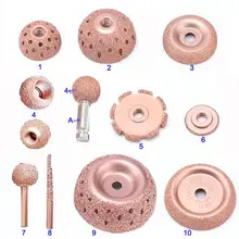 Набор для полировки шин, алмазный шлифовальный диск, круглая Шлифовальная головка " 2,5 дюймов, 38 мм, буферная пневматическая шлифовальная машина для ремонта автомобильных шин с адаптером