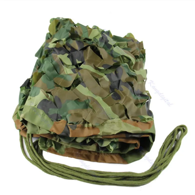 

Hunting Camping Camo Net 1X2m Woodland Leaves Camouflage Net Jungle Leaves Camo Net For Military Car Shade Cloths Cover