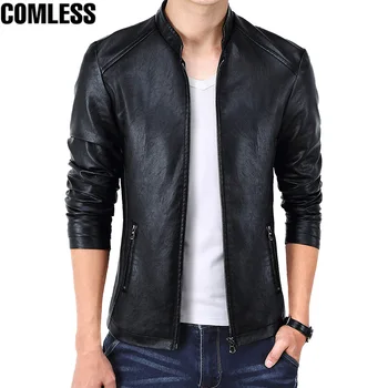 

Drop Shipping New Fashion Men's PU Jackets Coats Motorcycle Leather Jacket Men Faux Leather Clothing Plus Size 4XL 5XL