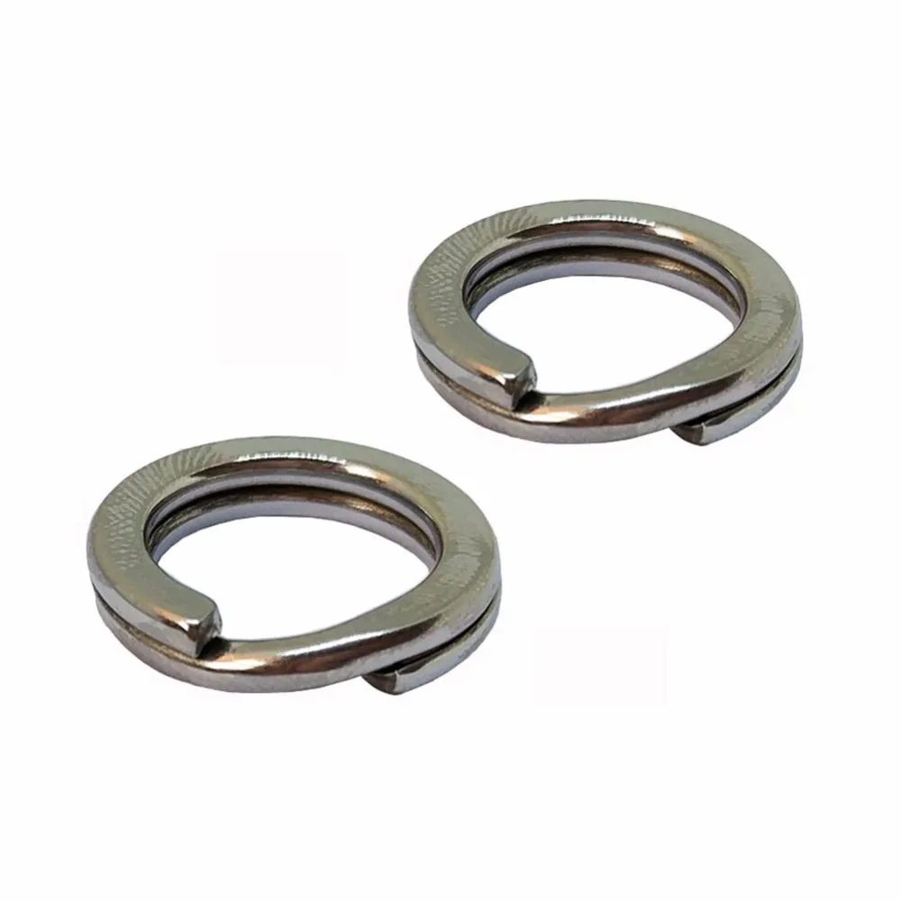 

20pcs Double Strength Split Rings Stainless Steel Heavy Double Rings Connector Carp Fishing Accessories Saltwater Tackle