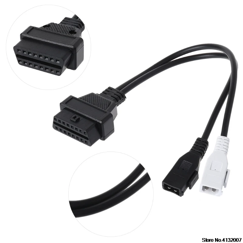 Audi 2x2 к OBD2 адаптер 2X2 16 Pin Женский диагностический разъем Адаптер VAG кабель для VW AudiT