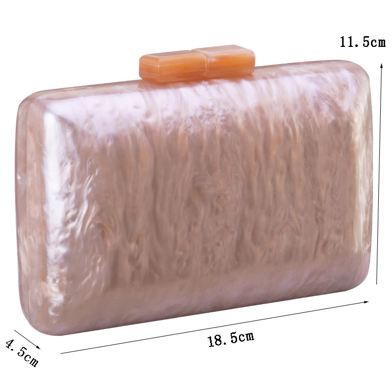 New Fashion Designer Pearlescent Acrylic Bags Elegant Women Messenger Bag Solid Evening Bag Prom Party Handbags Clutches New Fashion Designer Pearlescent Acrylic Bags Elegant Women Messenger Bag Solid Evening Bag Prom Party Handbags Clutches
