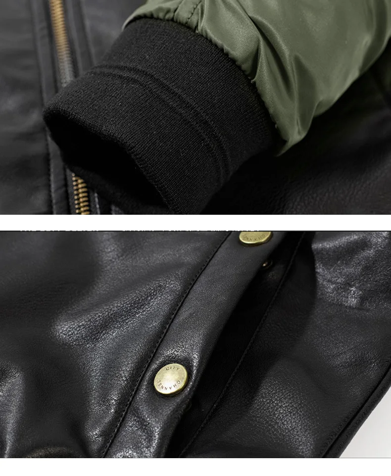 Осенне-зимняя Классическая брендовая мужская одежда кожаная куртка-бомбер верхняя одежда из искусственной кожи армейский зеленый черный Куртка Пилота мотоциклетная куртка