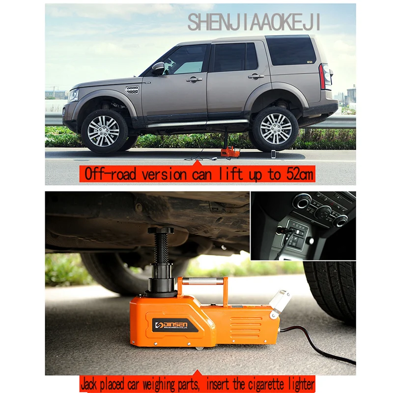 12v электрический гидравлический Напольный домкрат набор с ударом 10 тонн Домкрат