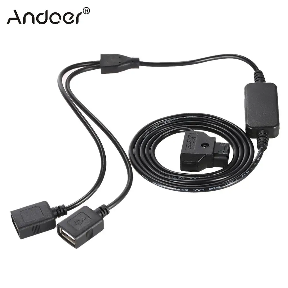 137 см D Tap 2 контактный разъем на два разъема USB кабель питания для iPhone Samsung Sony