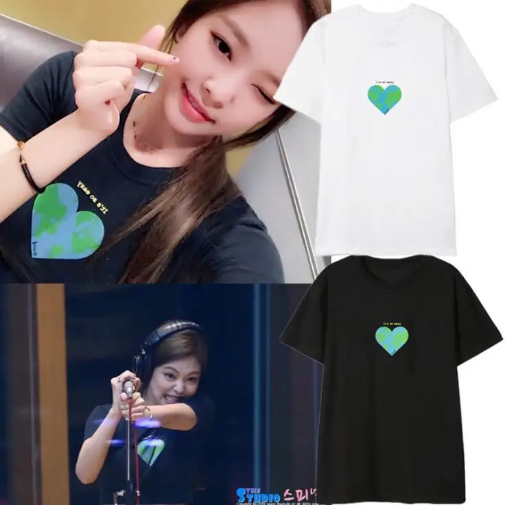 Blackpink Jennie Heart T Shirt 2 Types