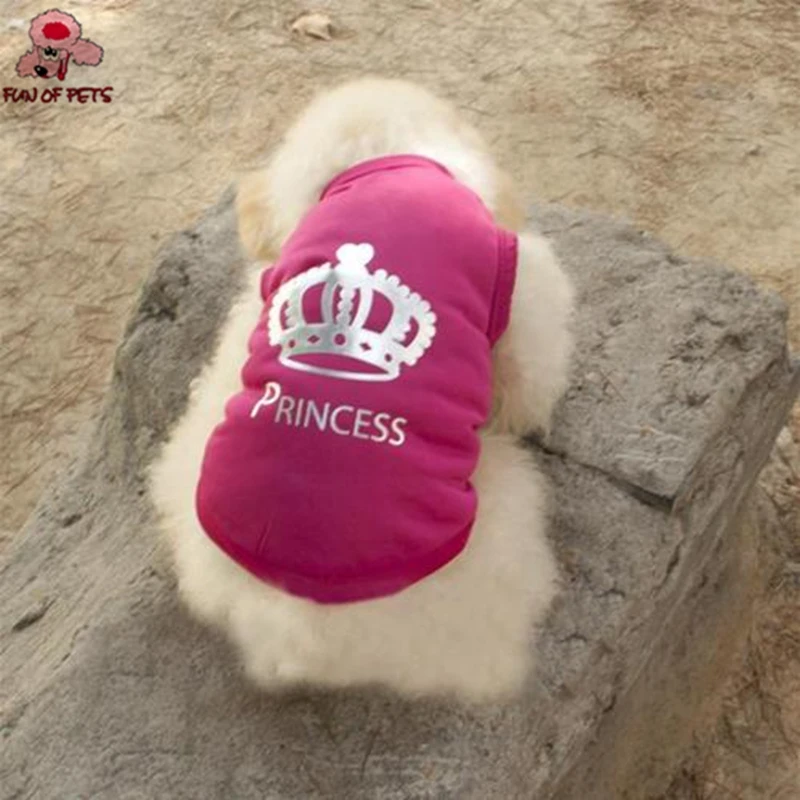 Summy Rose Princess Polyester Dog Vest Dog Clothes For Pets Dogs Puppy