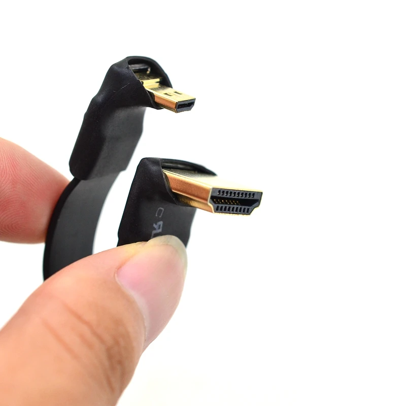 Микро HDMI Type D Mini C 2 0 A коннектор конвертер адаптер кабель левый правый