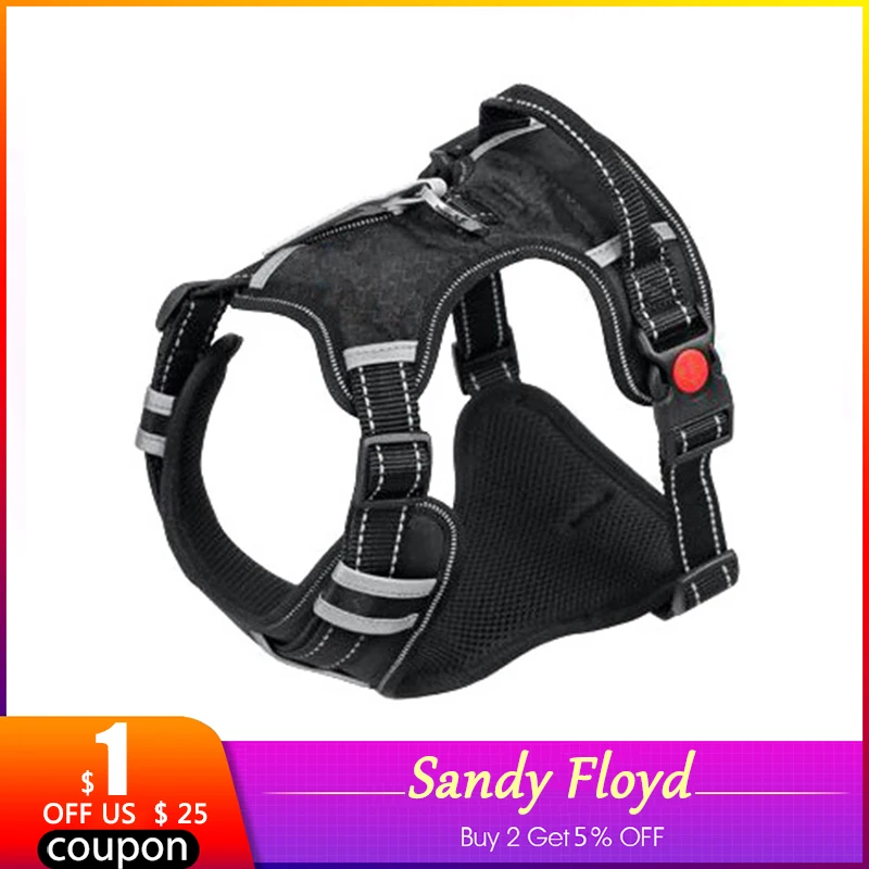 

SandyFloyd Adjustable No Pull Dropshipping Dog Accessories Pet Dog Harness Small Large Dogs Padded Reflective Pet harnesses Vest