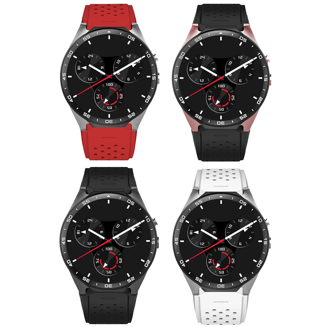  KW88 3G WIFI GPS bluetooth smart watch Android 5.1 MTK6580 CPU 139 zoll 2.0MP kamera smartwatch für
