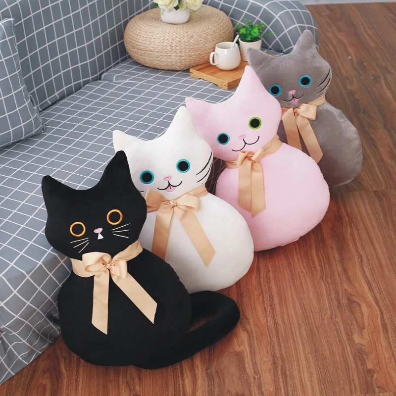 

53cm free delivery quality soft plush toy cat pillow plush animal small cat to send baby children's birthday and holiday gifts