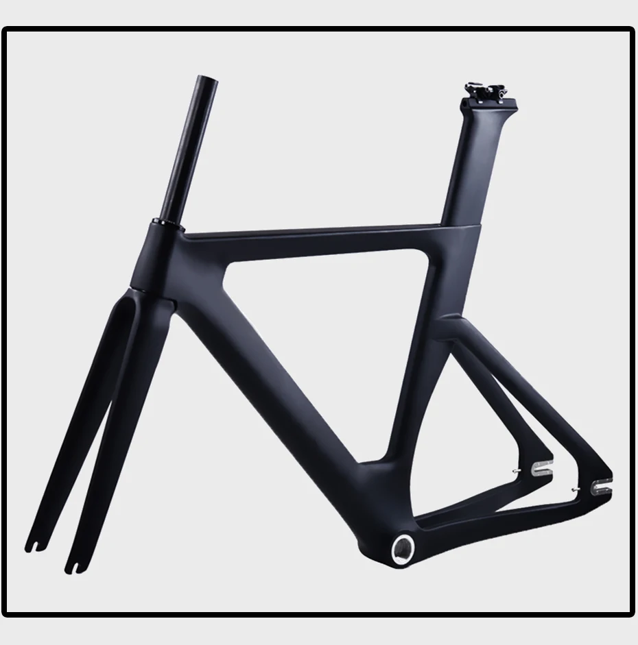 Discount 2018 new full carbon track frame BSA single speed Carbon Track Bike Frame 49/51/54CM 700c stiff frames fixed gear bike frameset 31